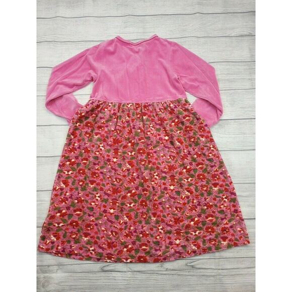 8 Hanna Andersson Velvet Wrap Floral Dress - Picture 5 of 7